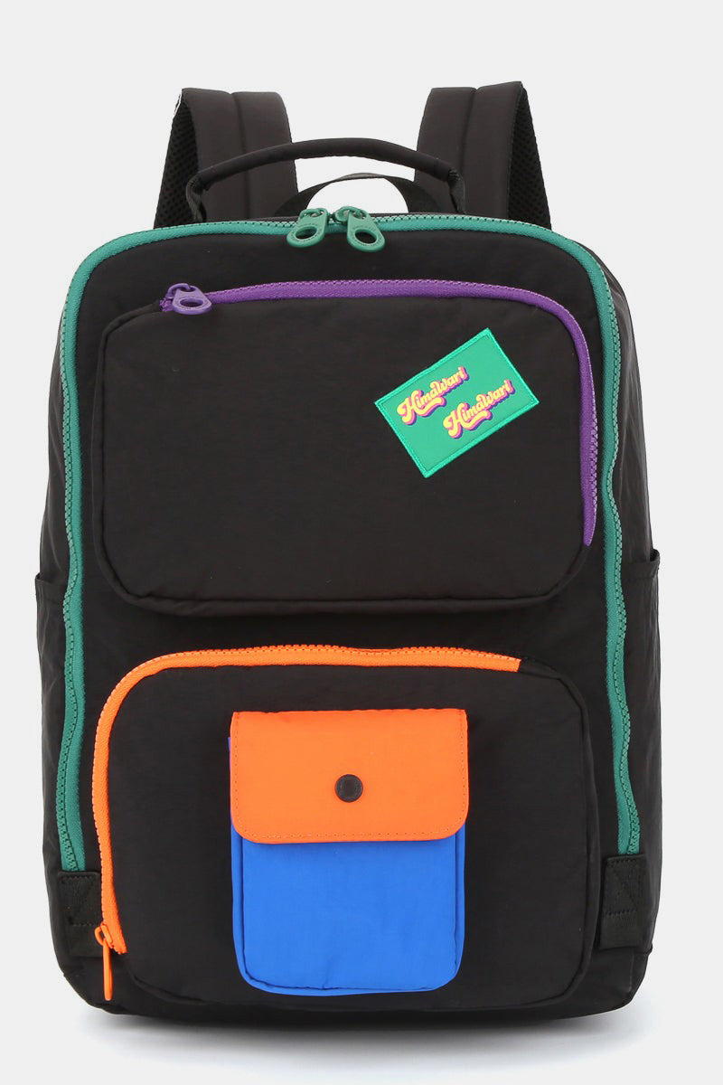Kawaii Japanese 80s 90s Retro Vintage Contrast Nylon Backpack Bag with Handles